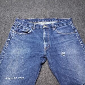 Pendleton Jeans Mens Size 38x32 Blue Straight Regular Fit Mid‎ Rise